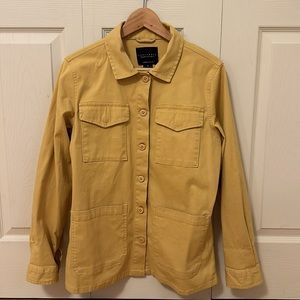 SANCTUARY Mustard Yellow Four Pocket Utility Barn Jacket size Med